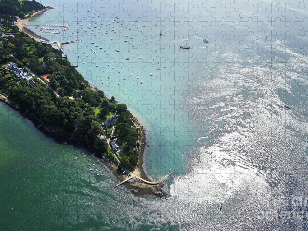 Pointe Jigsaw Puzzle featuring the photograph Pointe d'Arradon by Frederic Bourrigaud