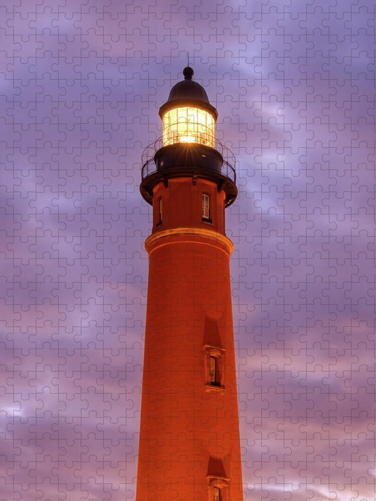 Donnatwifordphotography Jigsaw Puzzle featuring the photograph Ponce De Leon Guiding Light by Donna Twiford