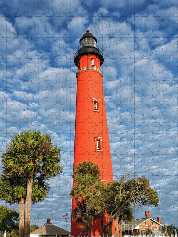 Architecture Jigsaw Puzzle featuring the photograph Ponce Lighthouse 268 by Maria Struss Photography