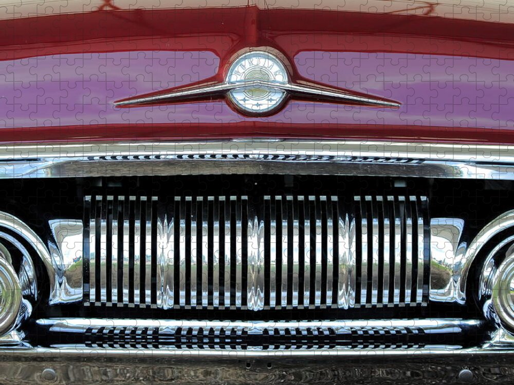 Pontiac Jigsaw Puzzle featuring the photograph Pontiac Chrome by Lens Art Photography By Larry Trager