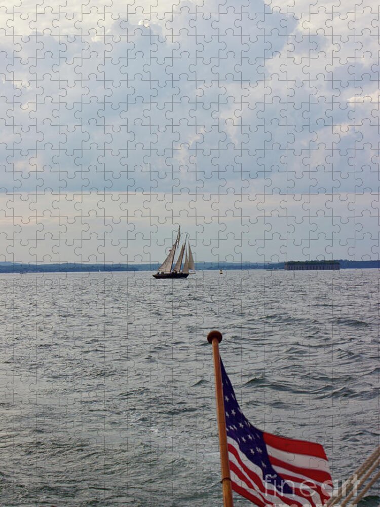  Jigsaw Puzzle featuring the photograph Portland Schooner by Annamaria Frost