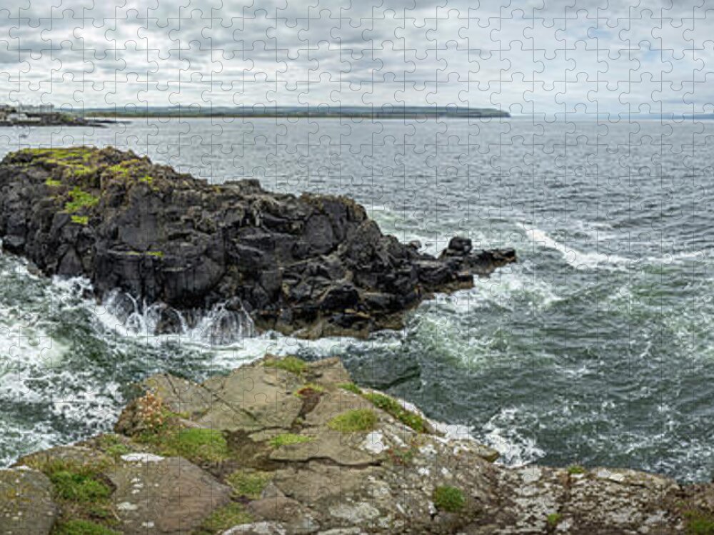 Portstewart Jigsaw Puzzle featuring the photograph Portstewart Harbour 1 by Nigel R Bell