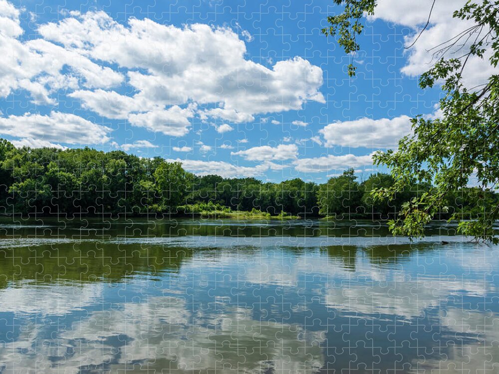 Potomac River Jigsaw Puzzle featuring the photograph Potomac Reflections by Liz Albro