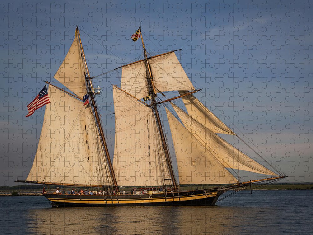 Tall Ship Jigsaw Puzzle featuring the photograph Pride of Baltimore II by Dale Kincaid