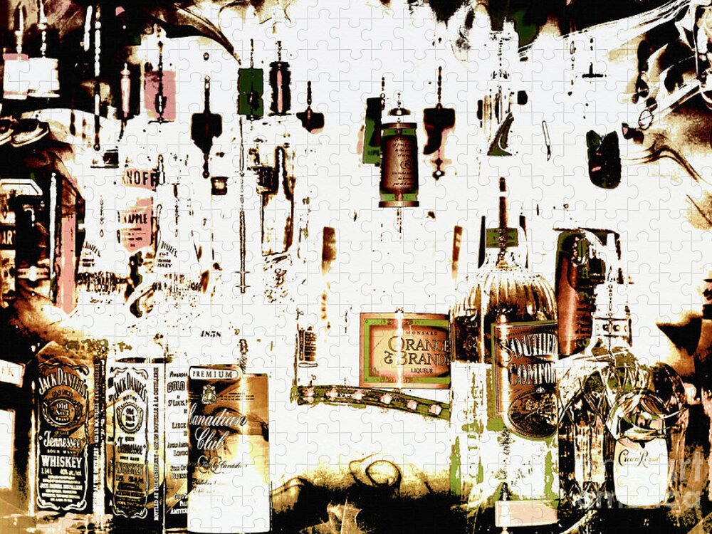 Prohibition Jigsaw Puzzle featuring the mixed media Prohibition Era by Elaine Manley