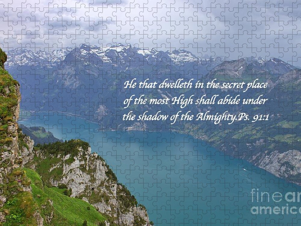 Switzerland Jigsaw Puzzle featuring the photograph Ps. 91v1 by Yvonne M Smith