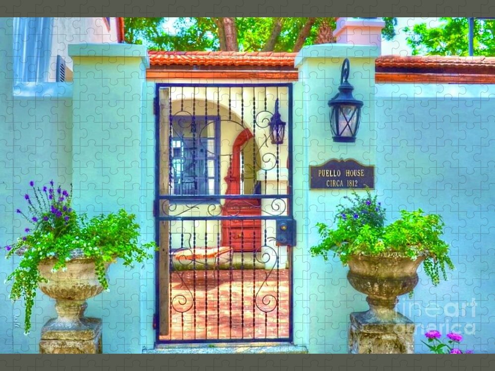 Gate Puzzle featuring the photograph Puello House by Debbi Granruth