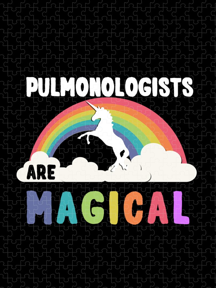 Funny Jigsaw Puzzle featuring the digital art Pulmonologists Are Magical by Flippin Sweet Gear