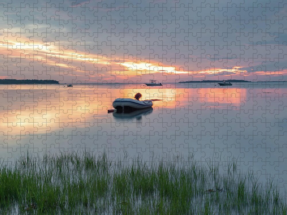 Shore Jigsaw Puzzle featuring the photograph Quiet Marsh by William Bretton