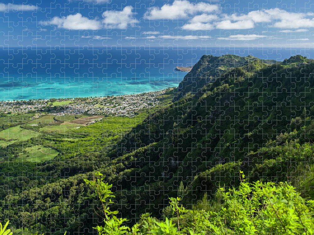 Rabbit Island Jigsaw Puzzle featuring the photograph Rabbit Island, Waimanalo Beach by David L Moore