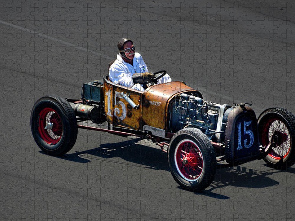 Ragtime Racing Jigsaw Puzzle featuring the photograph Ragtime Racer at Indy by Josh Williams