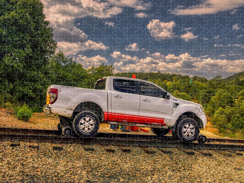 El Chepe Jigsaw Puzzle featuring the photograph Railroad Car by Micah Offman