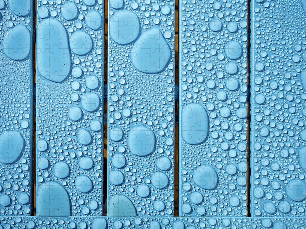 Rain Jigsaw Puzzle featuring the photograph Raindrops 1 by Nigel R Bell