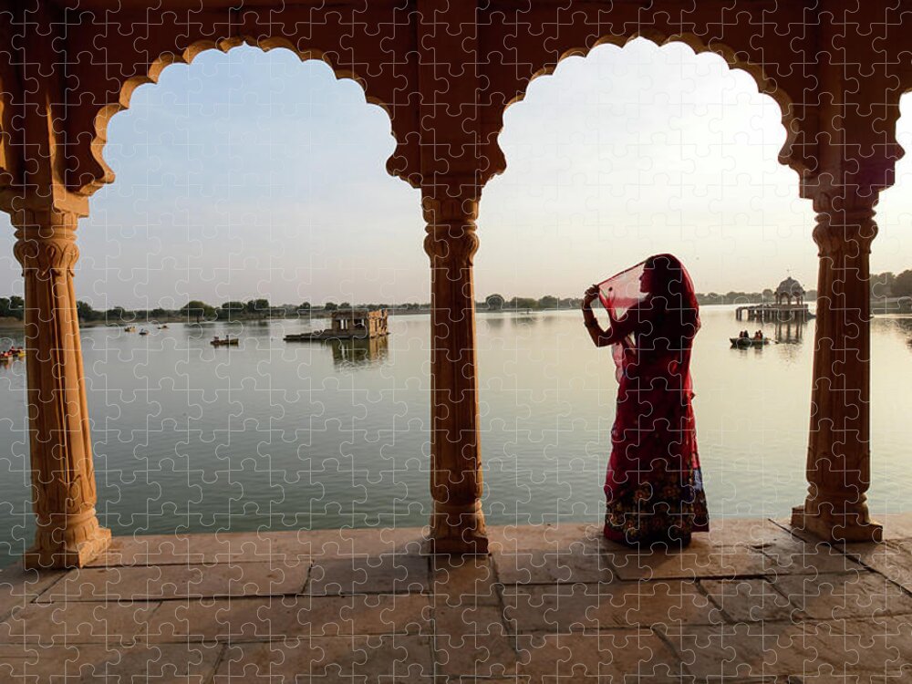 Rajasthan Jigsaw Puzzle featuring the photograph Serendipity - Rajasthan Desert, India by Earth And Spirit