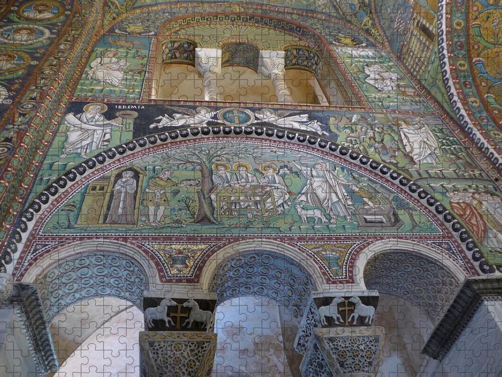 Basilica De San Vitale Jigsaw Puzzle featuring the photograph Ravenna 3 by Lisa Mutch