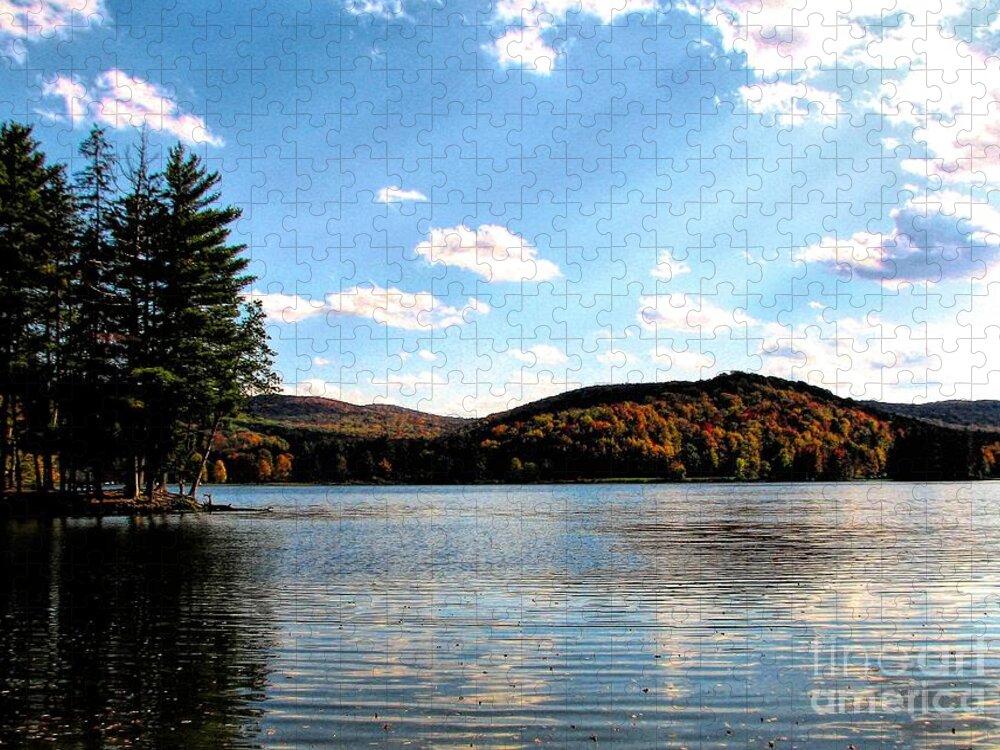 Red House Lake Jigsaw Puzzle featuring the photograph Red House Lake Allegany State Park NY by Rose Santuci-Sofranko