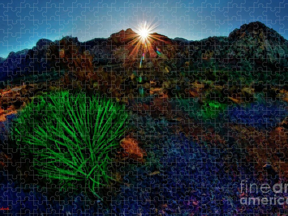 Red Rock Canyon State Park Jigsaw Puzzle featuring the photograph Red Rock Canyon State Park Sunset by Blake Richards