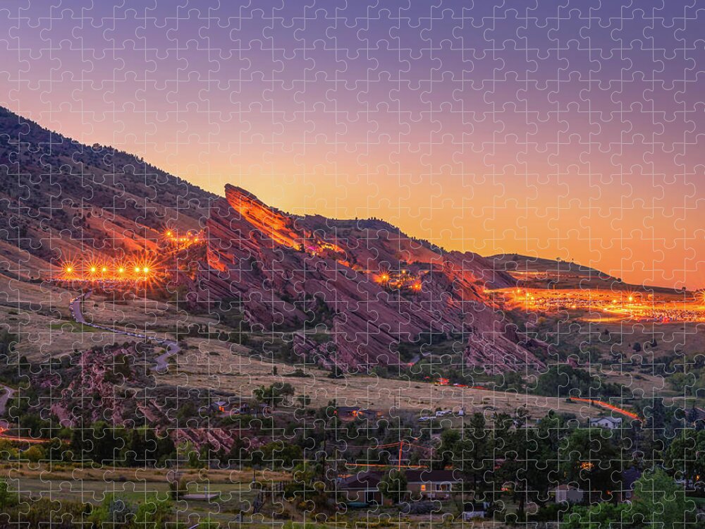 Landscape Jigsaw Puzzle featuring the photograph Red Rocks Park and Amphitheatre by Justin Alber