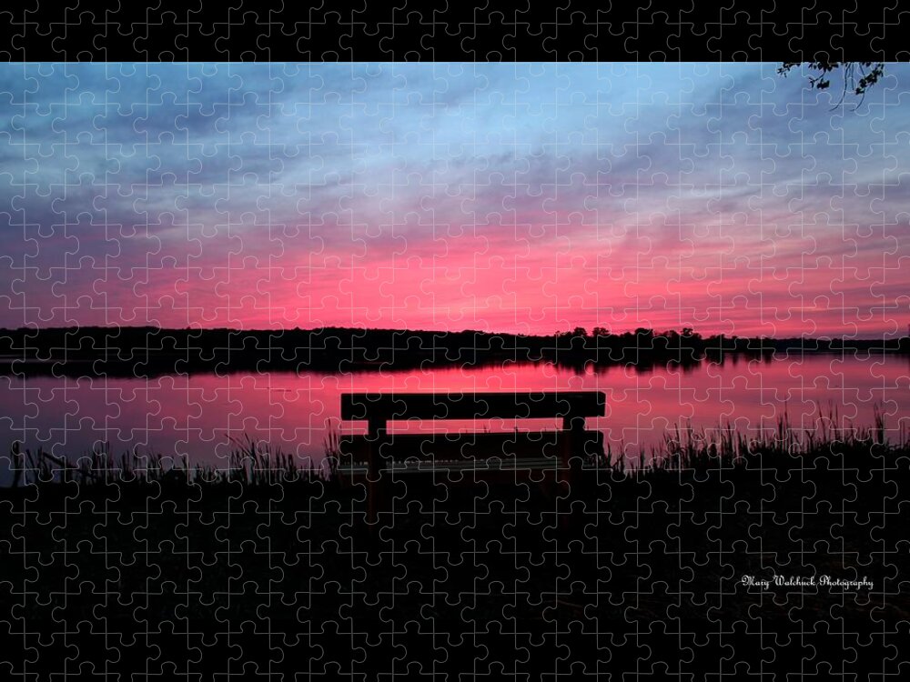 Sunset Jigsaw Puzzle featuring the photograph Red Sky Sunset by Mary Walchuck