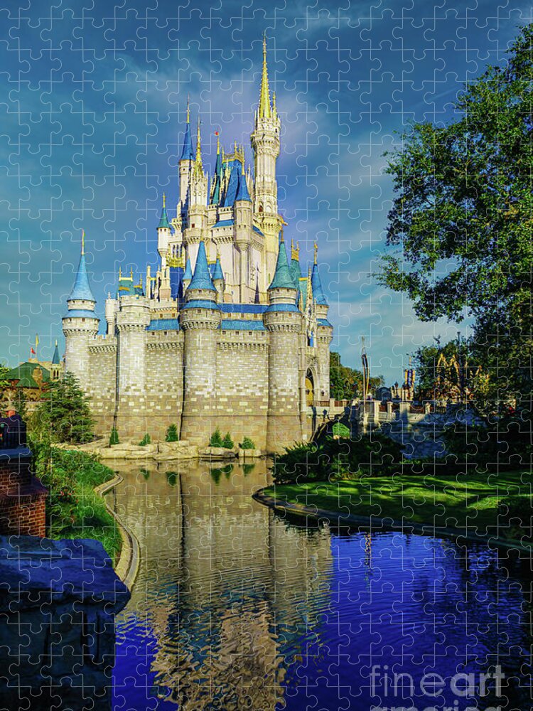 Florida Jigsaw Puzzle featuring the photograph Reflection of a Castle by Nick Zelinsky Jr