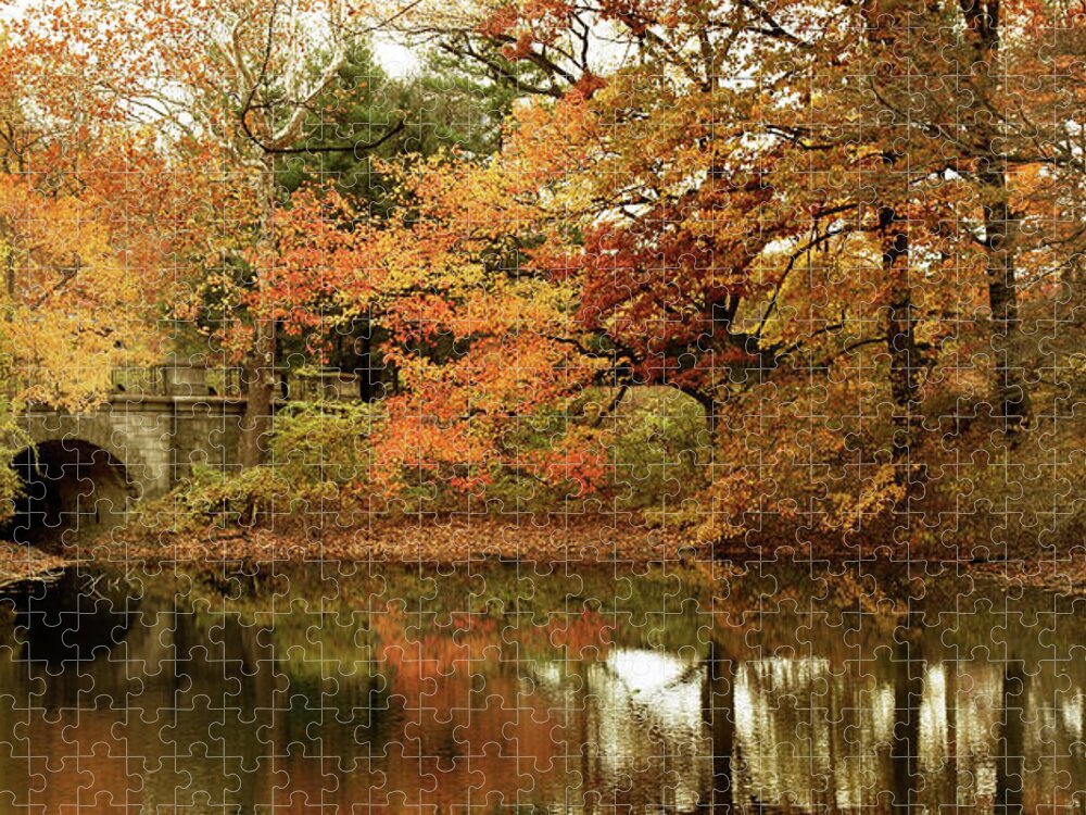 Autumn Jigsaw Puzzle featuring the photograph Reflections of October by Jessica Jenney