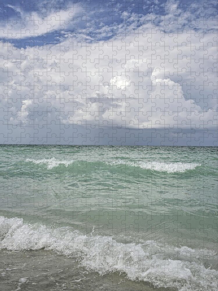 Beach Jigsaw Puzzle featuring the photograph Relax by Alison Belsan Horton