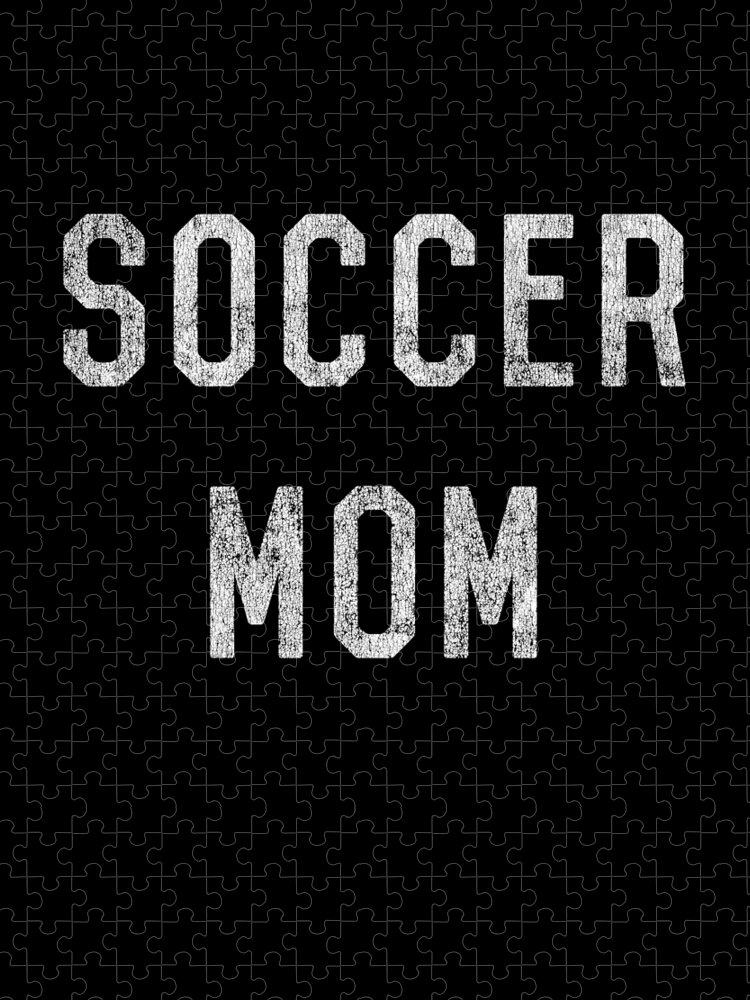 Gifts For Mom Jigsaw Puzzle featuring the digital art Retro Soccer Mom by Flippin Sweet Gear