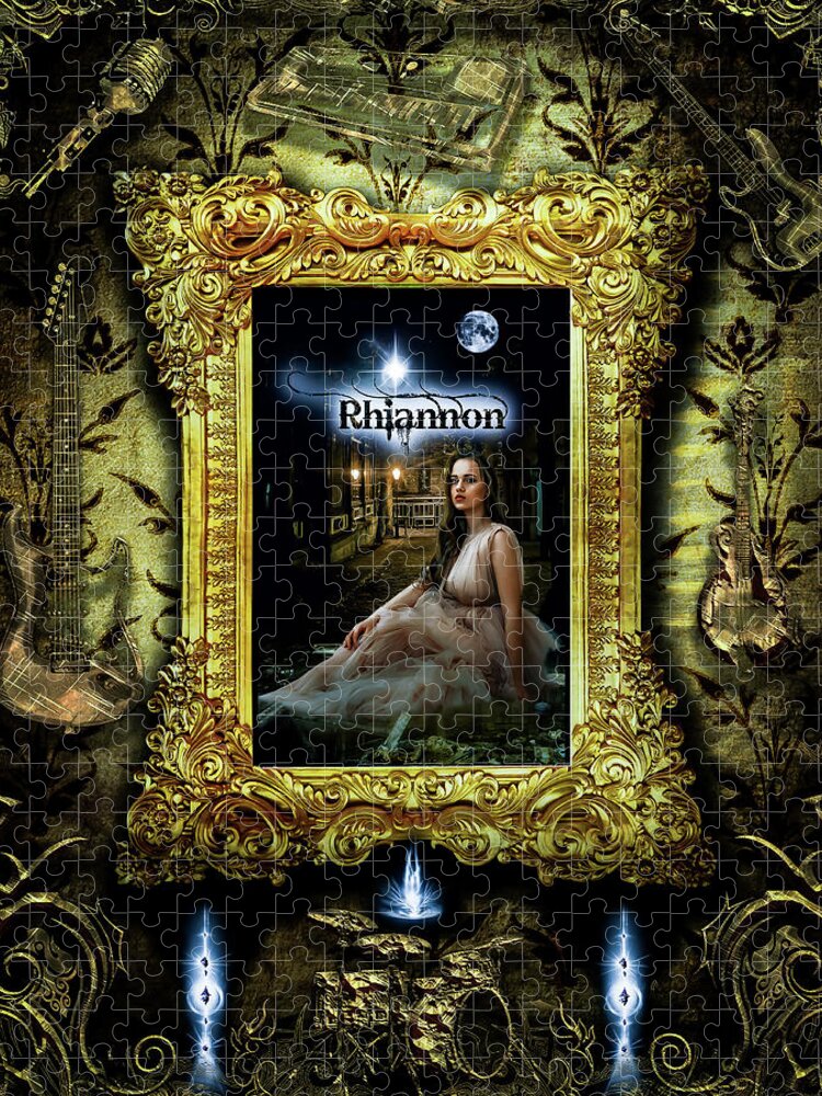 Fleetwood Mac Jigsaw Puzzle featuring the digital art Rhiannon by Michael Damiani