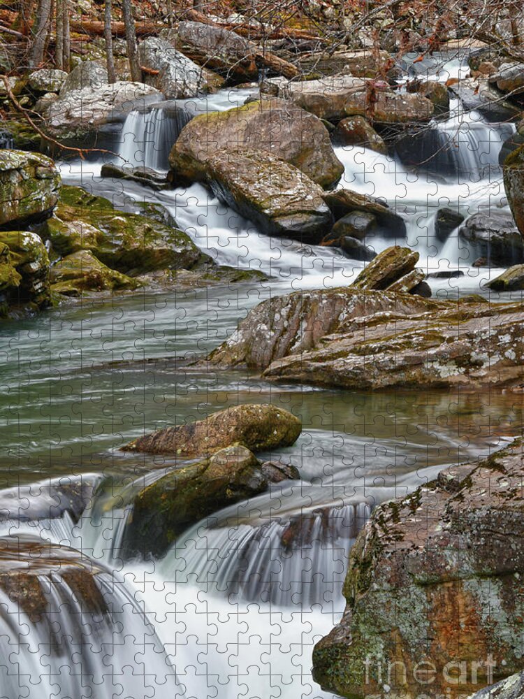 Laurel Falls Jigsaw Puzzle featuring the photograph Richland Creek 6 by Phil Perkins