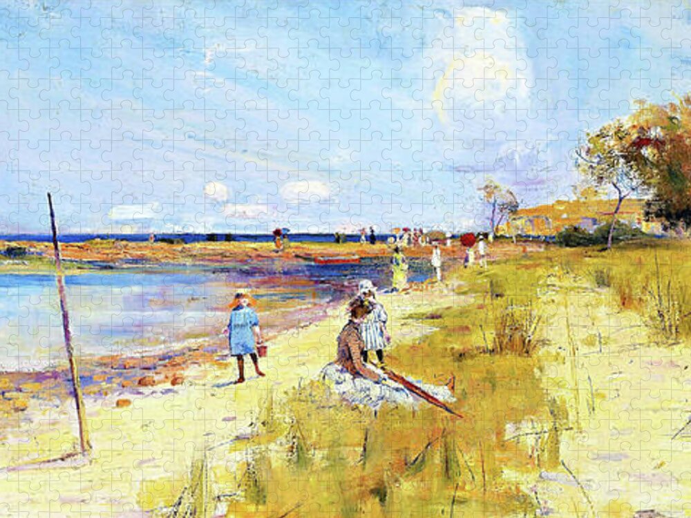 Rickett's Point Jigsaw Puzzle featuring the painting Rickett's Point - Digital Remastered Edition by Charles Edward Conder