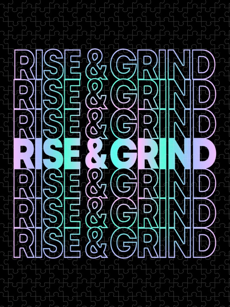 Skateboarding Jigsaw Puzzle featuring the digital art Rise and Grind by Flippin Sweet Gear