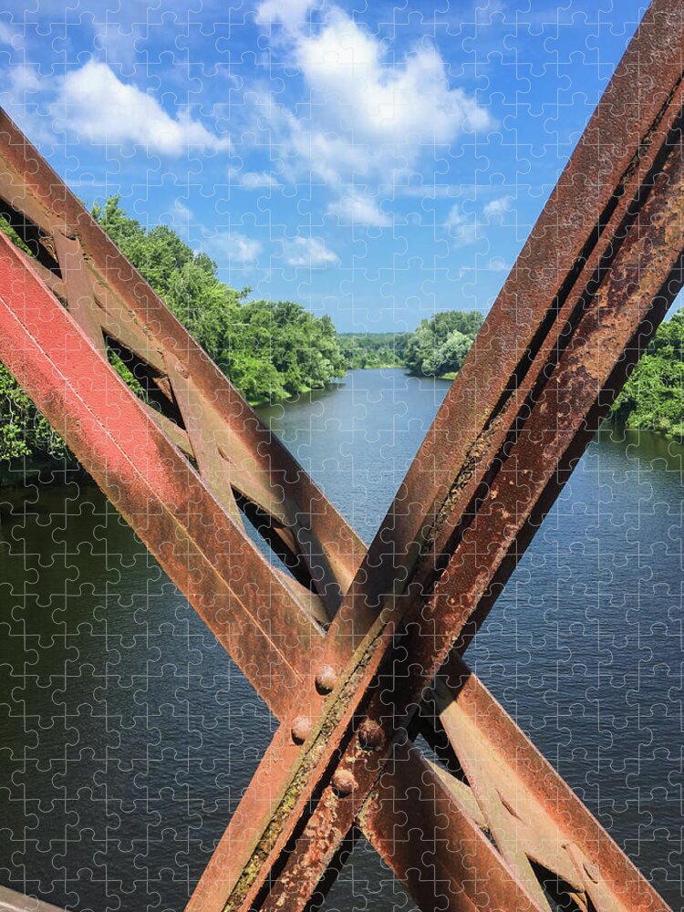 Rust Jigsaw Puzzle featuring the photograph River Cross by Steven Nelson
