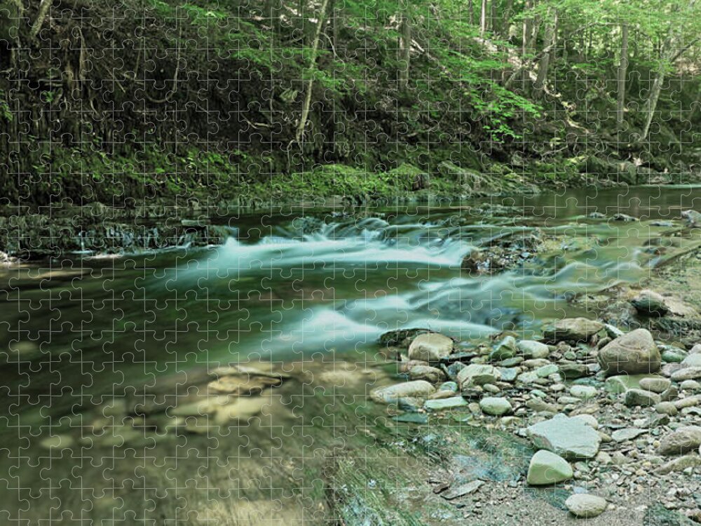 River Jigsaw Puzzle featuring the photograph River Rocks by Doolittle Photography and Art