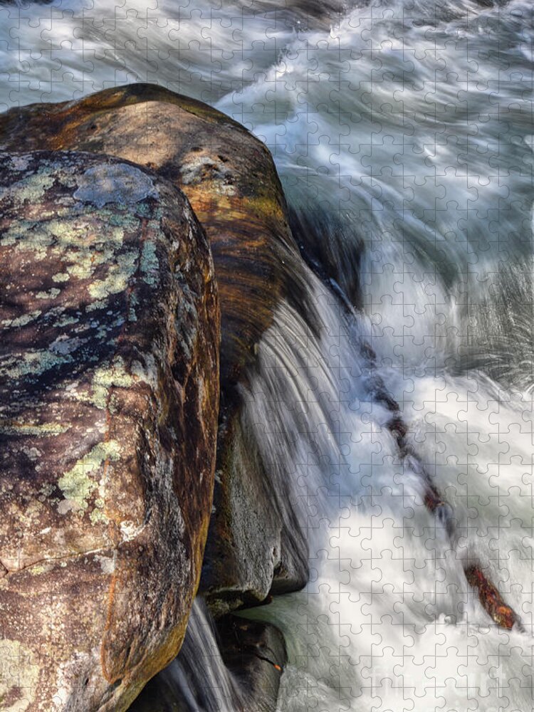 River Jigsaw Puzzle featuring the photograph River Splashing by Phil Perkins