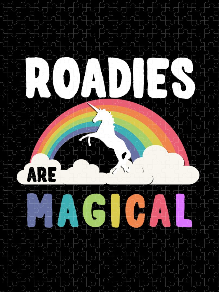 Funny Jigsaw Puzzle featuring the digital art Roadies Are Magical by Flippin Sweet Gear
