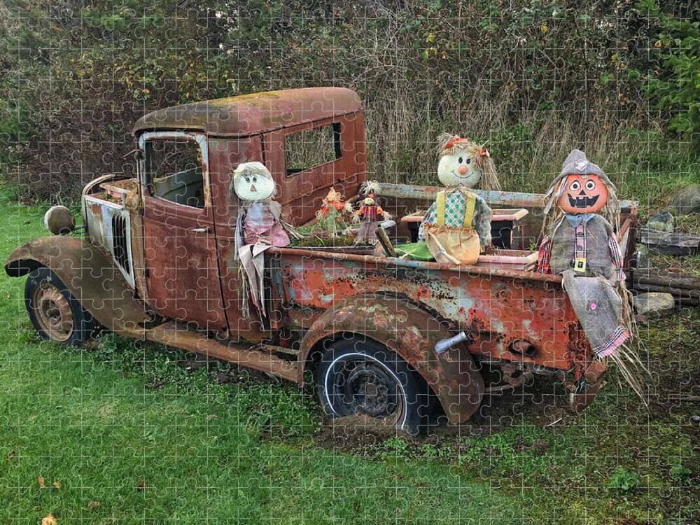 Pickup Jigsaw Puzzle featuring the photograph Roadside Attraction by Jerry Abbott