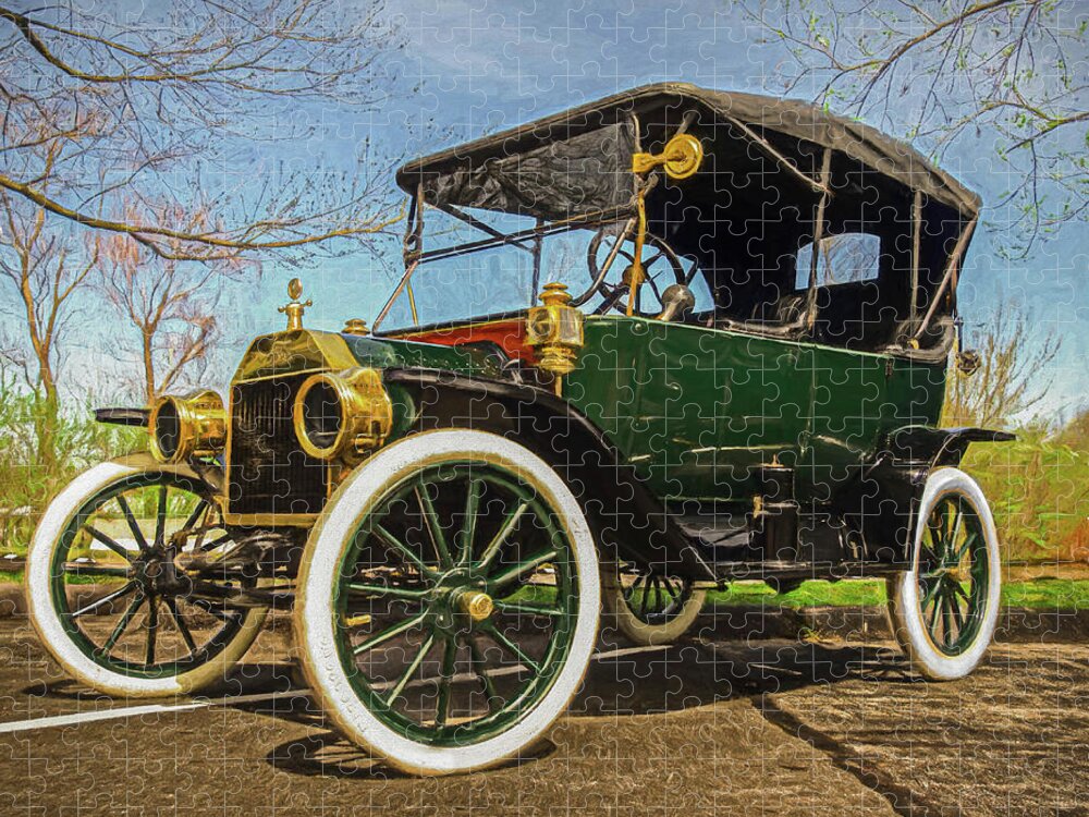 Classic Cars Jigsaw Puzzle featuring the photograph Roaring 1920's by Kevin Lane