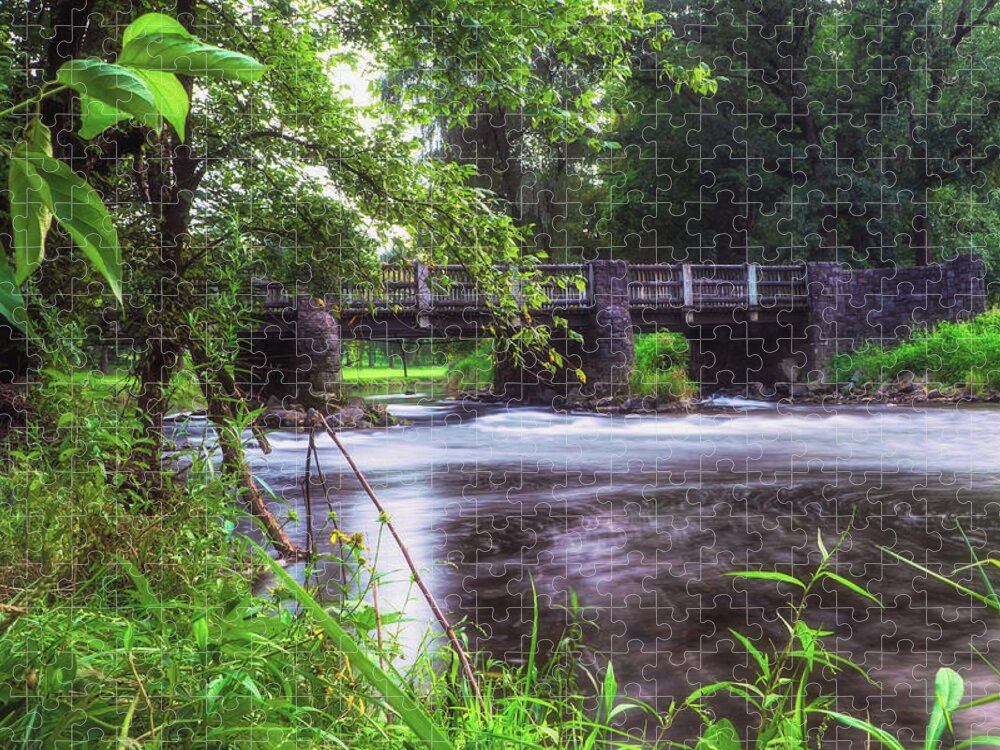 Lehigh Jigsaw Puzzle featuring the photograph Robin Hood Bridge Riverside by Jason Fink