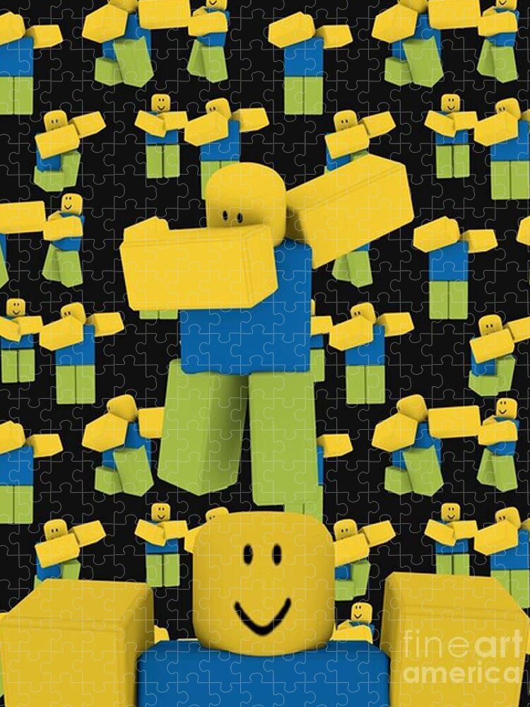 Roblox Dabbing Pattern Jigsaw Puzzle by Vacy Poligree - Pixels Puzzles