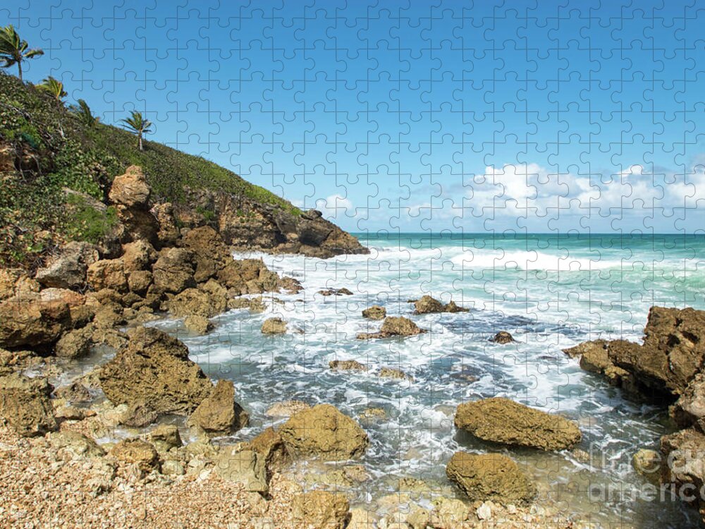 Playa Del Dorado Jigsaw Puzzle featuring the photograph Rocky Coast, Playa Del Dorado, Puerto Rico by Beachtown Views