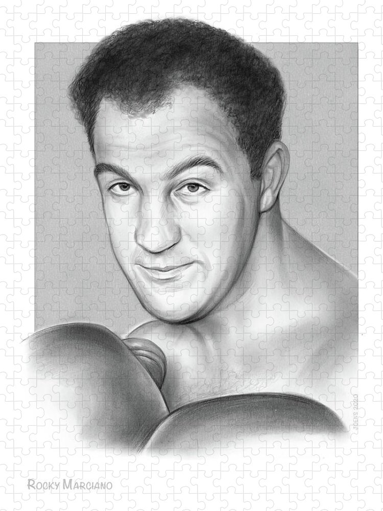Rocky Marciano Jigsaw Puzzle featuring the photograph Rocky by Greg Joens