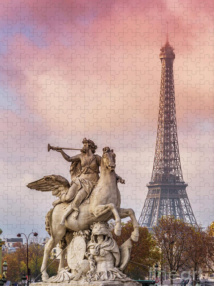 Paris Jigsaw Puzzle featuring the photograph Romantic Paris by Matteo Colombo