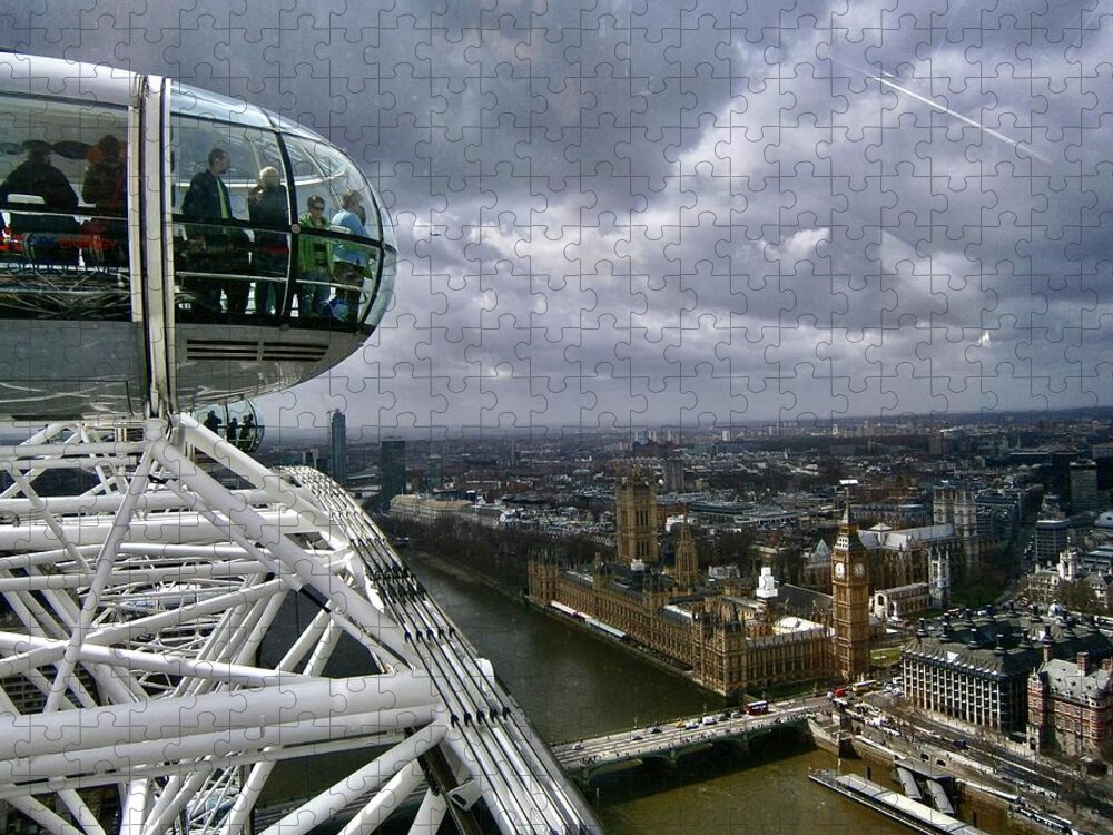 London Jigsaw Puzzle featuring the photograph Room With a View 1 by Tanya White