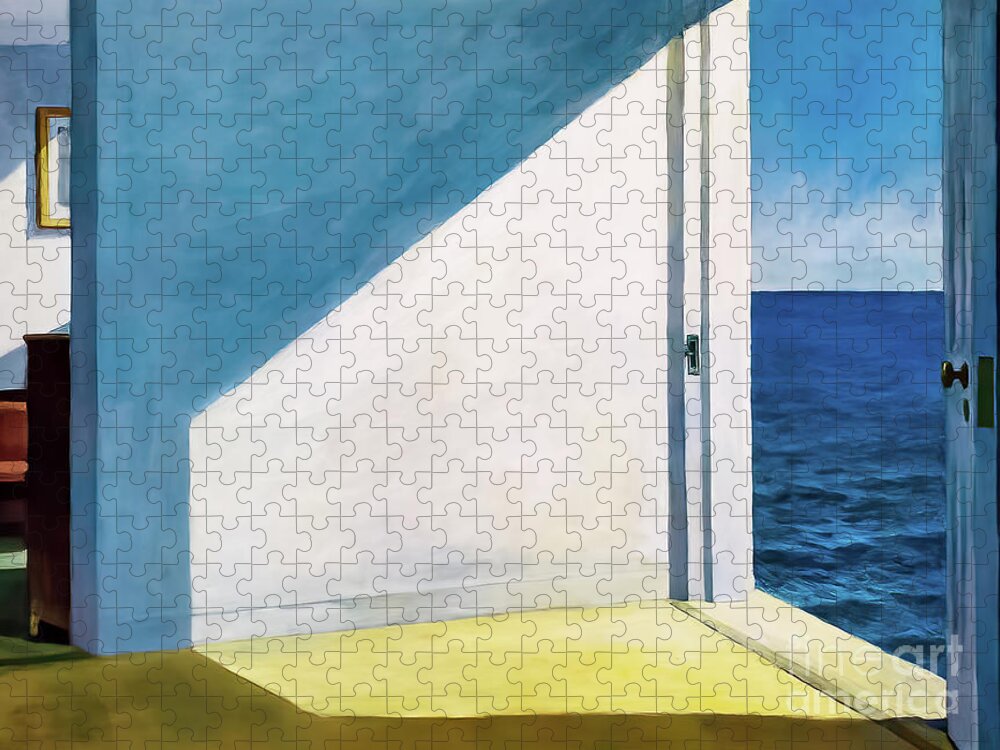 Rooms Jigsaw Puzzle featuring the painting Rooms by the Sea 1951 by Edward Hopper