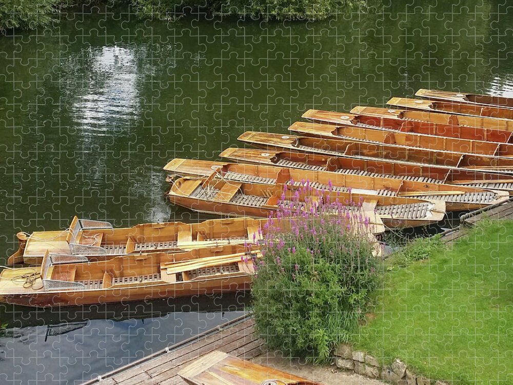 Boats Jigsaw Puzzle featuring the photograph Row Boats in Bath by Roxy Rich