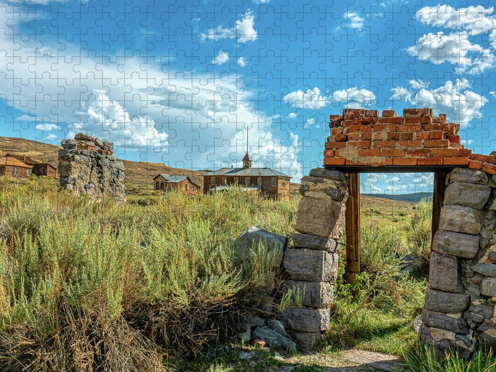 Ghost Town Jigsaw Puzzle featuring the photograph Ruined Future by Ron Long Ltd Photography
