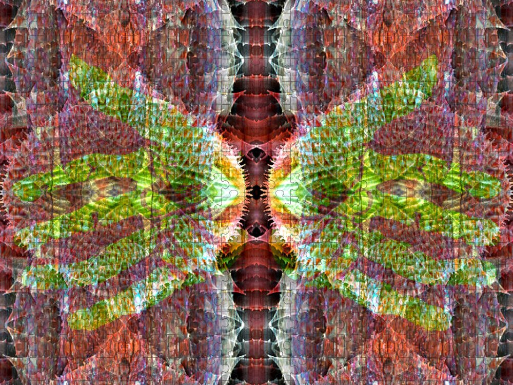 Patterns Jigsaw Puzzle featuring the digital art SOL Imagery 7-6 by Walter Neal