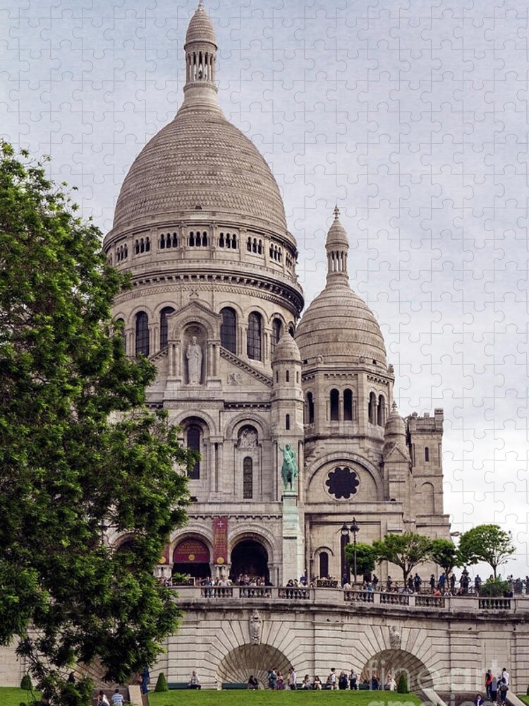 Sacre Coeur Jigsaw Puzzle featuring the photograph Sacre Coeur, Paris, France by Elaine Teague