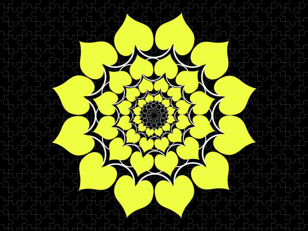 Mandala Jigsaw Puzzle featuring the digital art Sacred Geometry Mandala_1 by Az Jackson