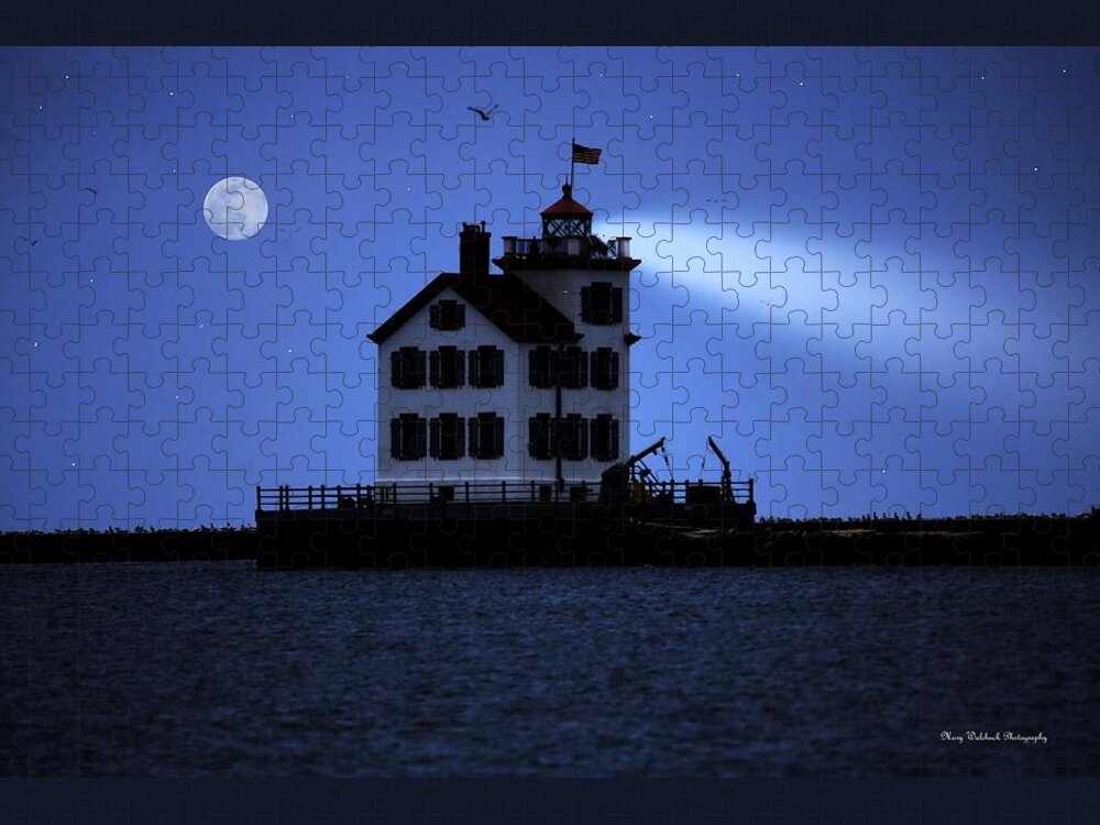 Lighthouse Jigsaw Puzzle featuring the photograph Safe Harbor by Mary Walchuck